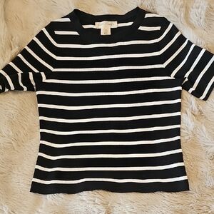 Black and White Boxy Polo Tee